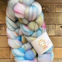 手染め羊毛スライバー〈ソックウール〉/ Painted Denim