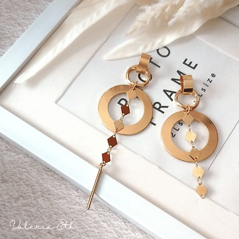 ダイヤチェーン サークル スティックピアス | Valeria Eth 