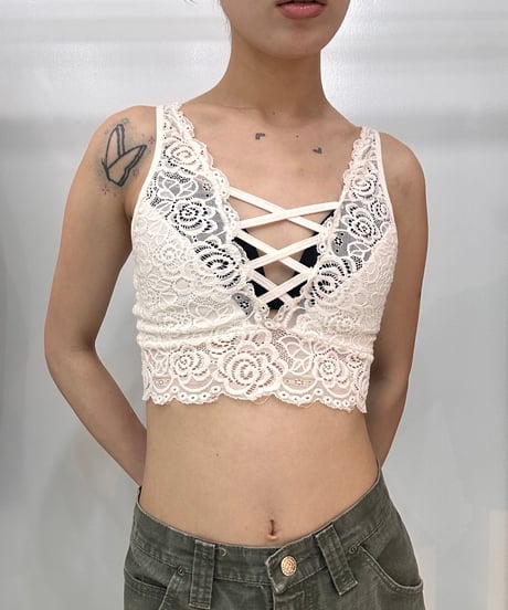 vintage cropped race camisole
