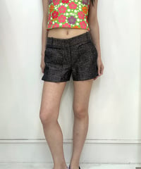 vintage BCBG black glitter short pants
