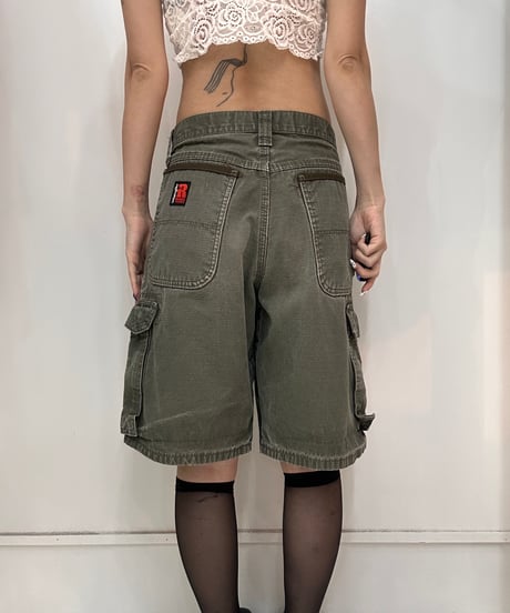vintage Wrangler khaki cargo half pants