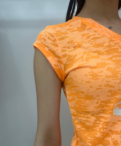 vintage neon anchor motif tops