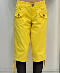 vintage yellow capri pants