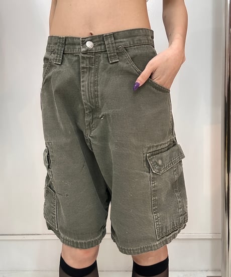 vintage Wrangler khaki cargo half pants