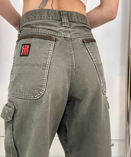 vintage Wrangler khaki cargo half pants