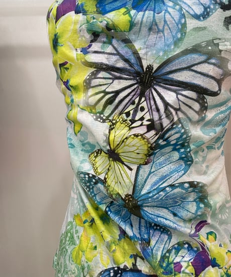 vintage APT butterfly bijou neck tops