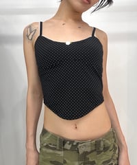 vintage polka dot compact cami