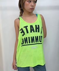 vintage PINK neon yellow tank top