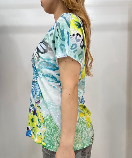 vintage APT butterfly bijou neck tops