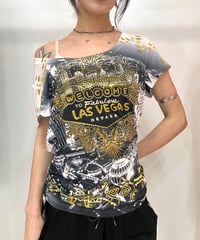vintage LAS VEGAS stone design tops
