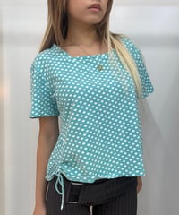 vintage dot pattern tops