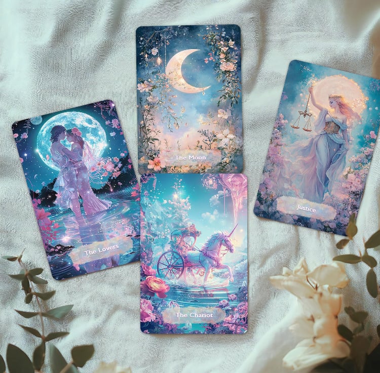 【正規品タロットカード】キラキラ輝くレインボーゴールド箔押し✨ミスティカルデッキ 正規品タロットカード】キラキラ輝くレインボーゴールド箔押し✨ミス