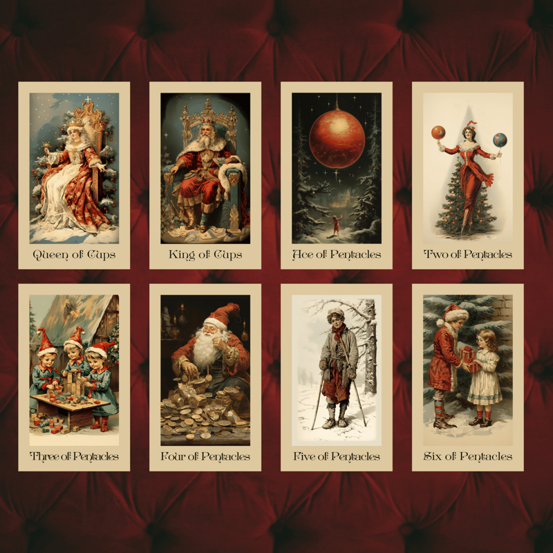 ヴィンテージ・クリスマスタロットカード｜作者直輸入・希少デッキ