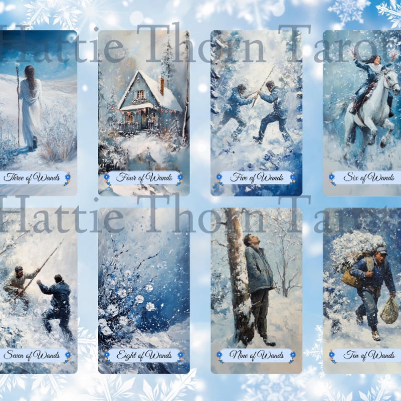 【正規品タロットカード】入手困難✨英国人気メーカー四季コレクション✨WINTER ウィンターパスチャーズタロットカード｜作者直輸入・希少デッキ