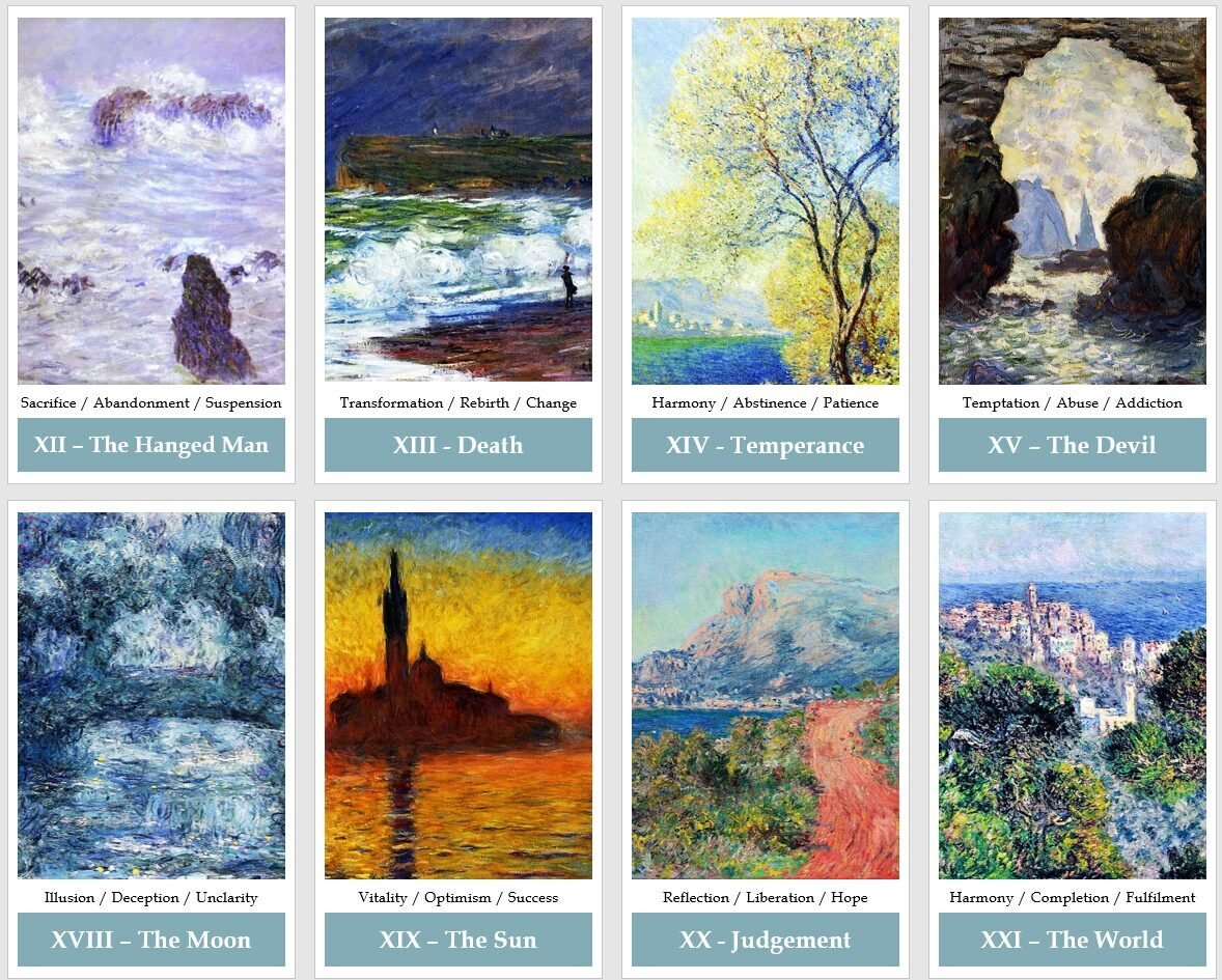 日本未入荷‼️希少入手困難✨世界の有名な絵画タロットカード♥️ クロードモネタロットカード (輸入品・日本未入荷) | タロクル