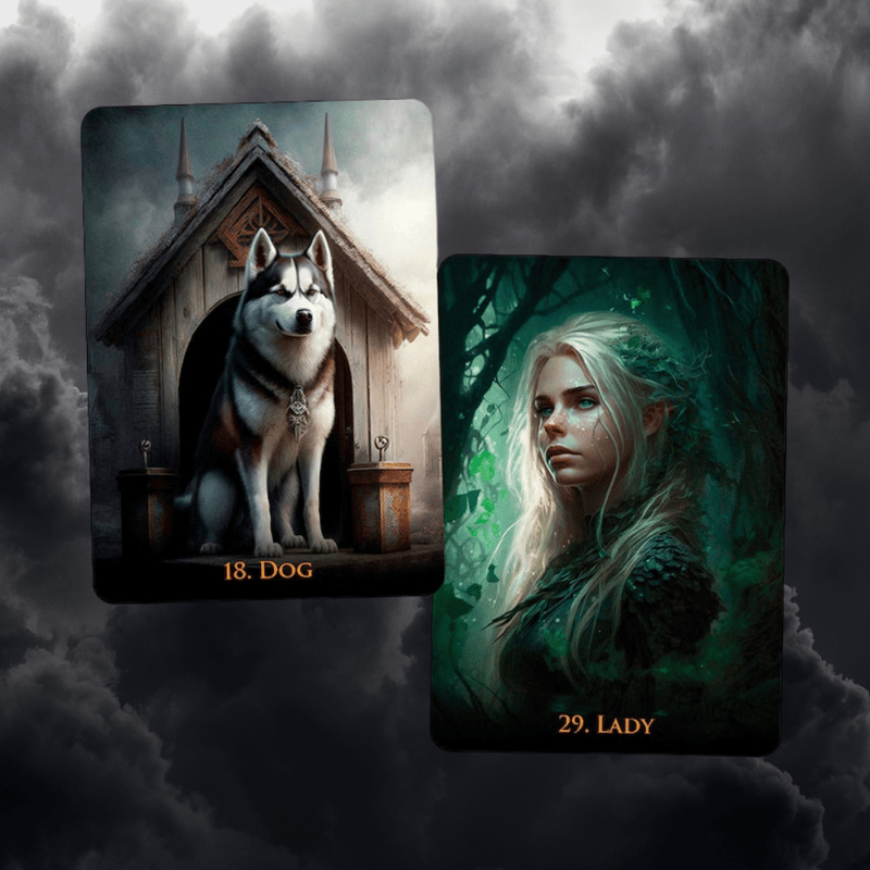 【正規品ルノルマンカード】美麗イラスト✨代替カード付53枚✨雲の上の天国のデッキ ルノルマン・カードの世界 - The world of the Renorman card の