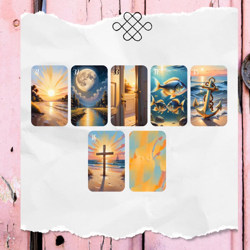 新品 サンセット ルノルマンカード 全36枚 追加料金でケース付き サンセットルノルマンカード (正規品・希少) | タロクル