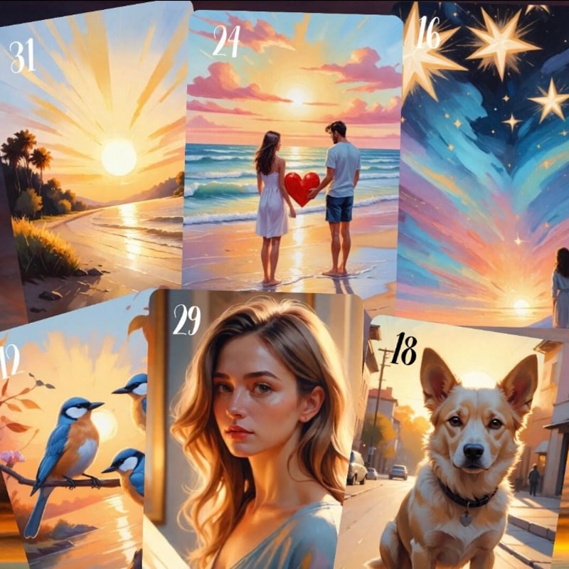 新品 サンセット ルノルマンカード 全36枚 追加料金でケース付き サンセットルノルマンカード (正規品・希少) | タロクル