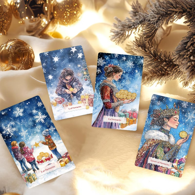 クリスマス☆タロットカード☆Starry Night Tarot 約1〜3日以内の発送お手続き】STARRY NIGHT CHRISTMAS EDITION