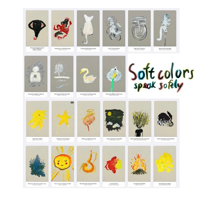 やわらかな色はそっと優しく語りかけるカード｜作者直輸入・希少デッキ