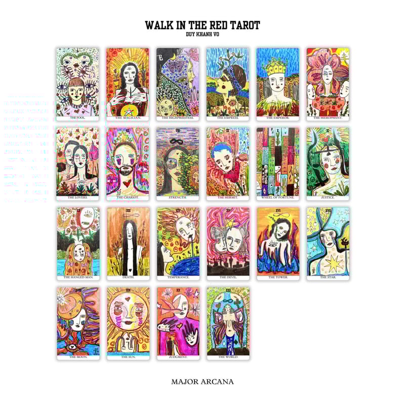 ウォークインザレッドタロットカード｜作者直輸入・希少デッキ