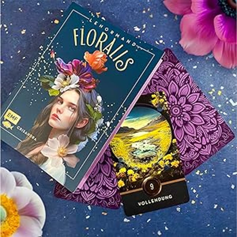 フローラルルノルマンカード ❤︎ 華やか ❤︎ ゴールドエッジ フローラルハートルノルマン | クリスタルローズビューティ