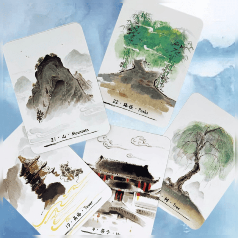 【正規品ルノルマンカード】美麗水彩画✨水滸伝の元である江湖の世界観を描いたデッキ 正規品ルノルマンカード】美麗水彩画✨水滸伝の元である江湖の世界