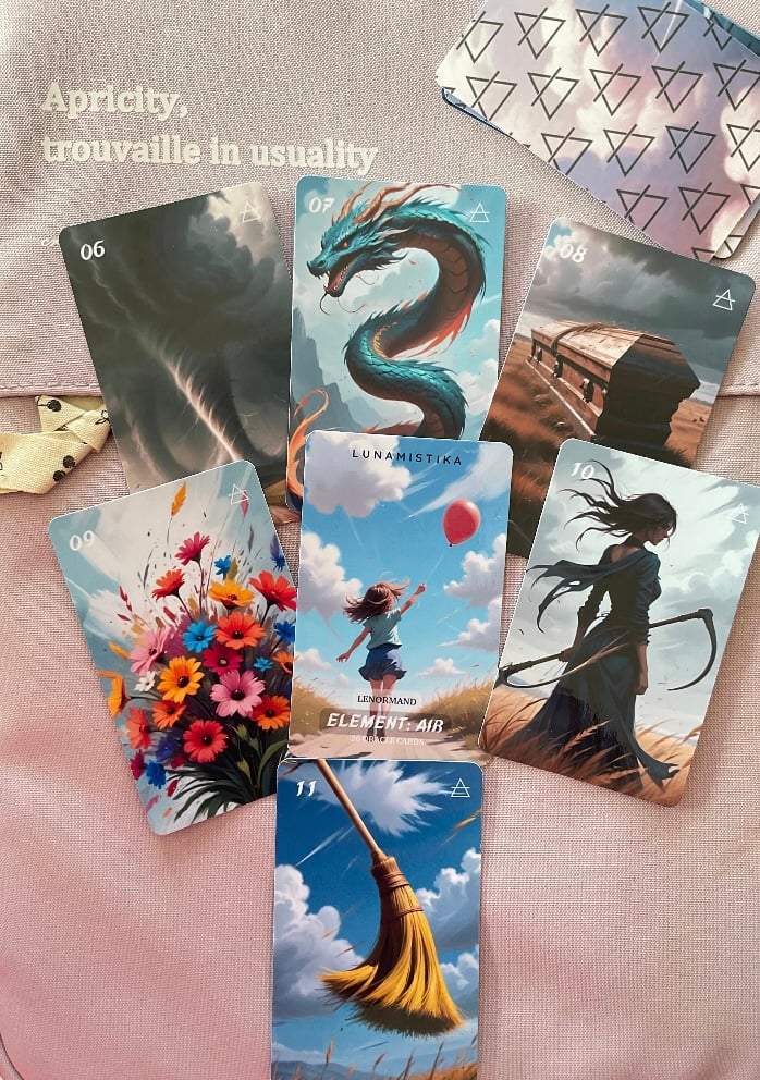 ✨超希少✨受注限定の天使が描かれたレアな六角形のルノルマンカード ！ 🇧🇷天使の六角形ルノルマン【ルノルマンカード】 | musemuse