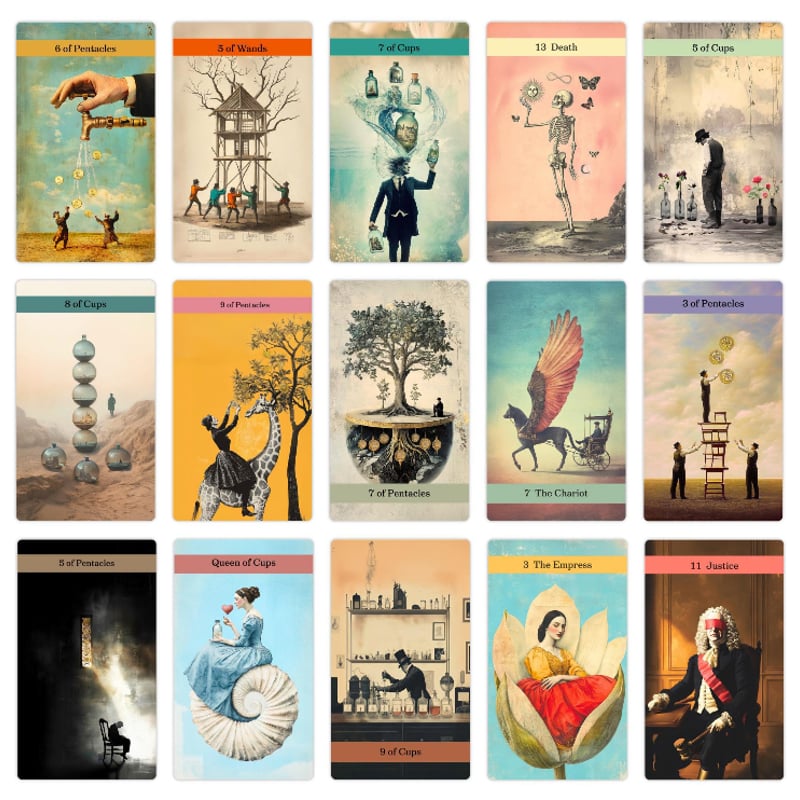 洋書 THE DARK TEA SOCIETY TAROT ダークティーソサエティタロットカード (The Dark Tea Society Tarot