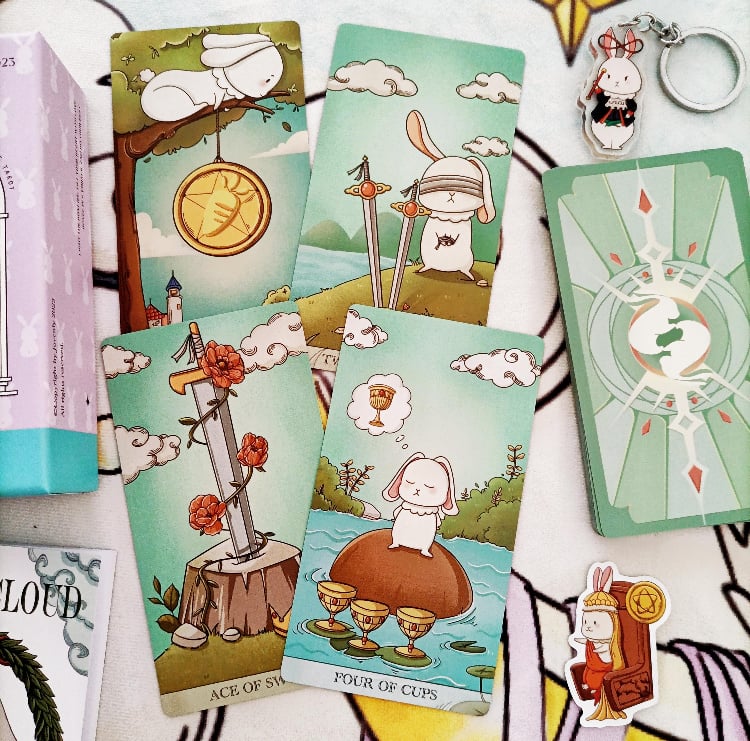 ✨アメリカ直輸入✨イースターのうさぎがモチーフの細部までこだわったタロットカード Easter Tarot Deck【タロットカード】 | musemuse