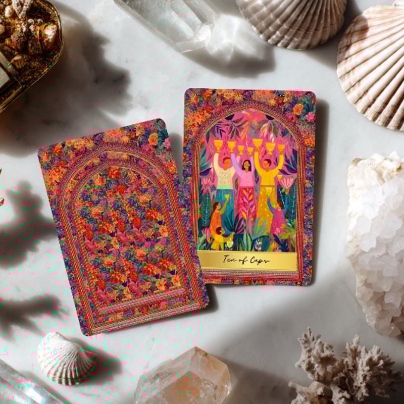 【正規品タロットカード】超レア✨ヴィンテージスタンプをイメージした美麗デッキ Amazon.co.jp: SIOKUY タロットカードデッキ 高級タロットカードデッキ