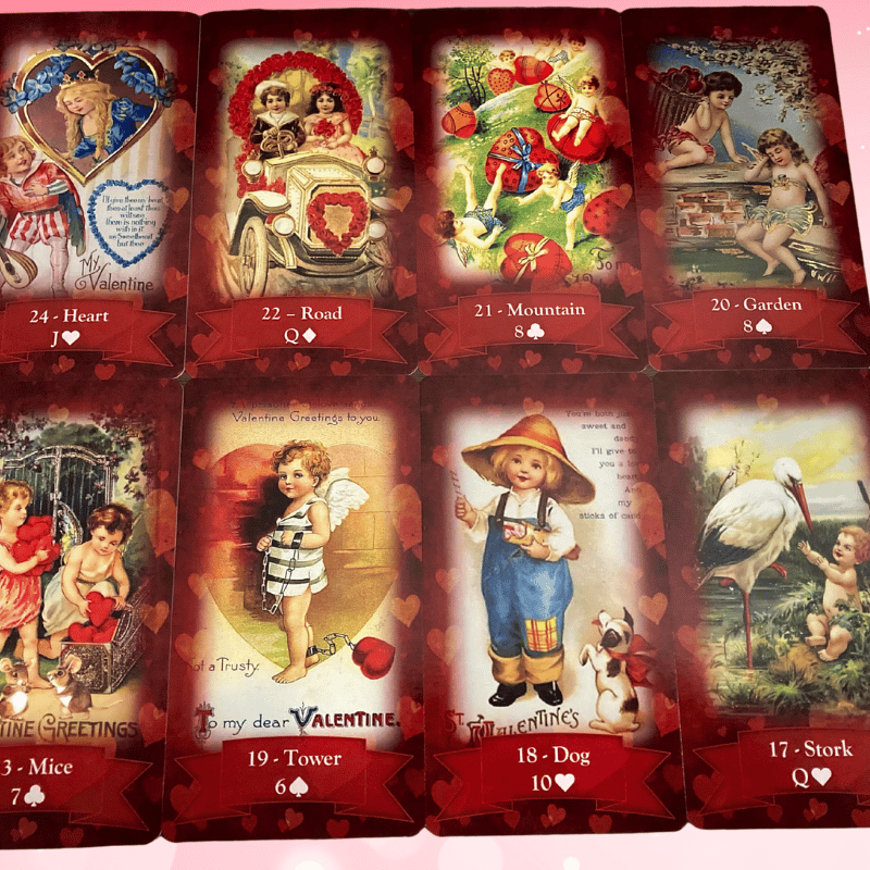 【正規品ルノルマンカード】ビンテージイラスト✨入手困難バレンタインデールノルマン 正規品ルノルマンカード】ビンテージイラスト✨入手困難