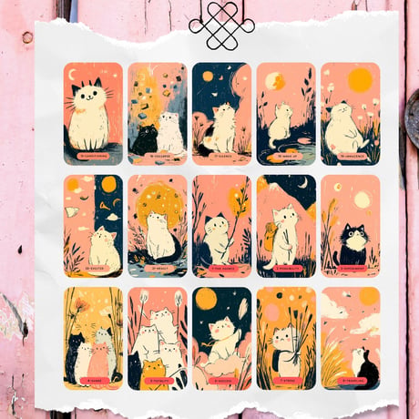 進化する猫のタロットカード｜作者直輸入・希少デッキ