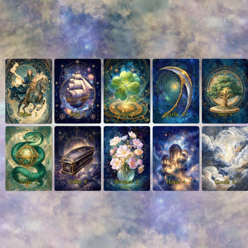 【正規品ルノルマンカード】超美麗デッキ✨海外インディーズ✨宇宙の星図のルノルマン 宇宙地図ルノルマンカード (正規品・希少) | タロクル｜TaroCle