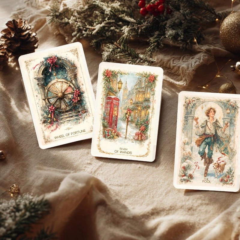 クリスマスアルカナタロットカード｜作者直輸入・希少デッキ