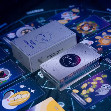 宇宙猫のタロットカード｜作者直輸入・希少デッキ