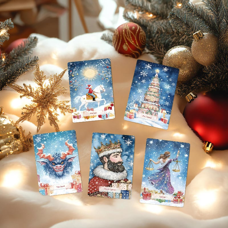 【正規品タロットカード】美麗イラスト✨ビンテージクリスマスタロット ホーリークリスマスタロットカード (正規品・希少) | タロクル
