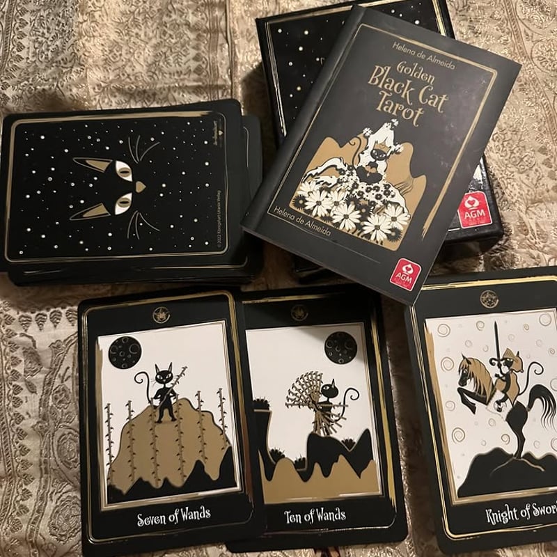 ゴールデンブラックキャットタロットカード｜正規輸入品 | タロクル