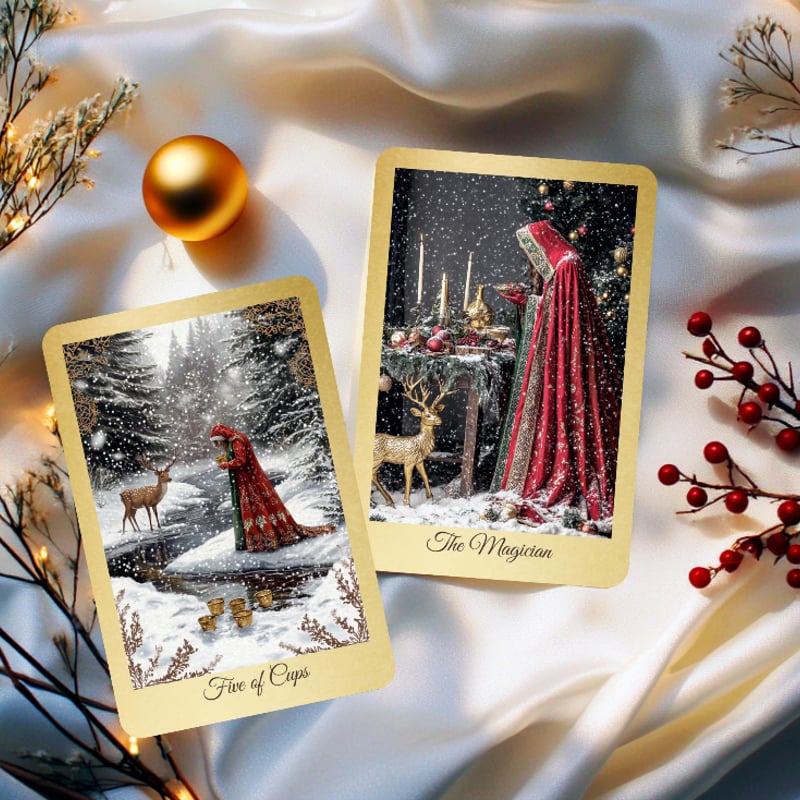 【正規品タロットカード】美麗イラスト✨ビンテージクリスマスタロット The Vintage Christmas Tarot【タロットカード】 | musemuse