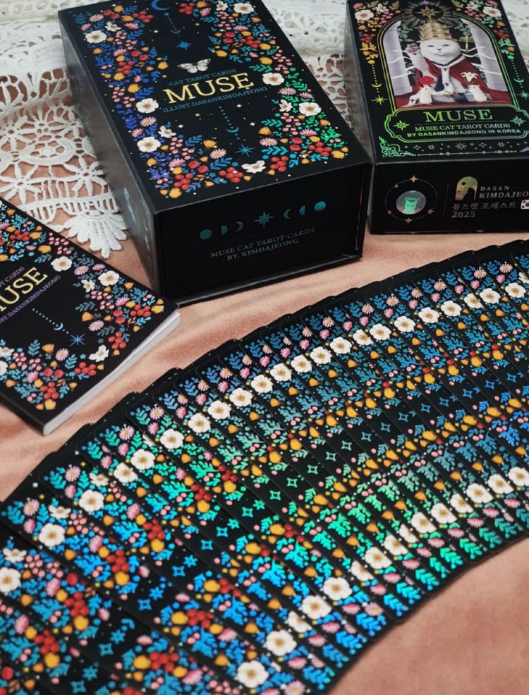 【正規品】韓国インディーズデッキ✨芸術的なオリエンタル猫のタロットカード Cat Tarot Deck【タロットカード】 | musemuse