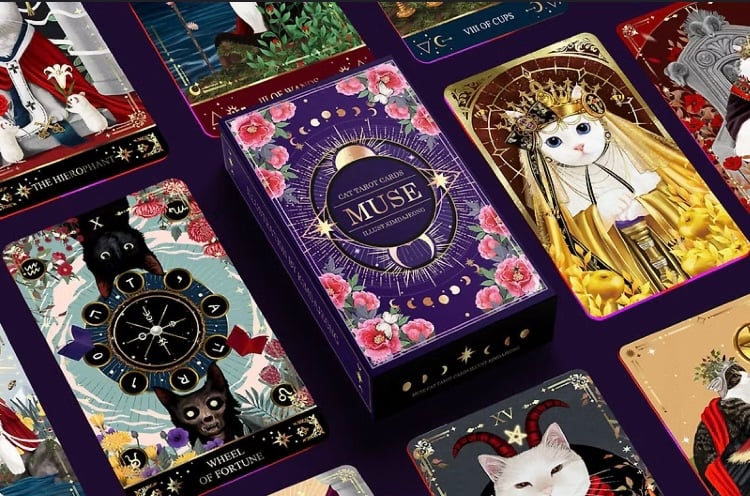 猫好きさん必見✨希少レアな海外デッキ✨可愛いネコたちのミャオ