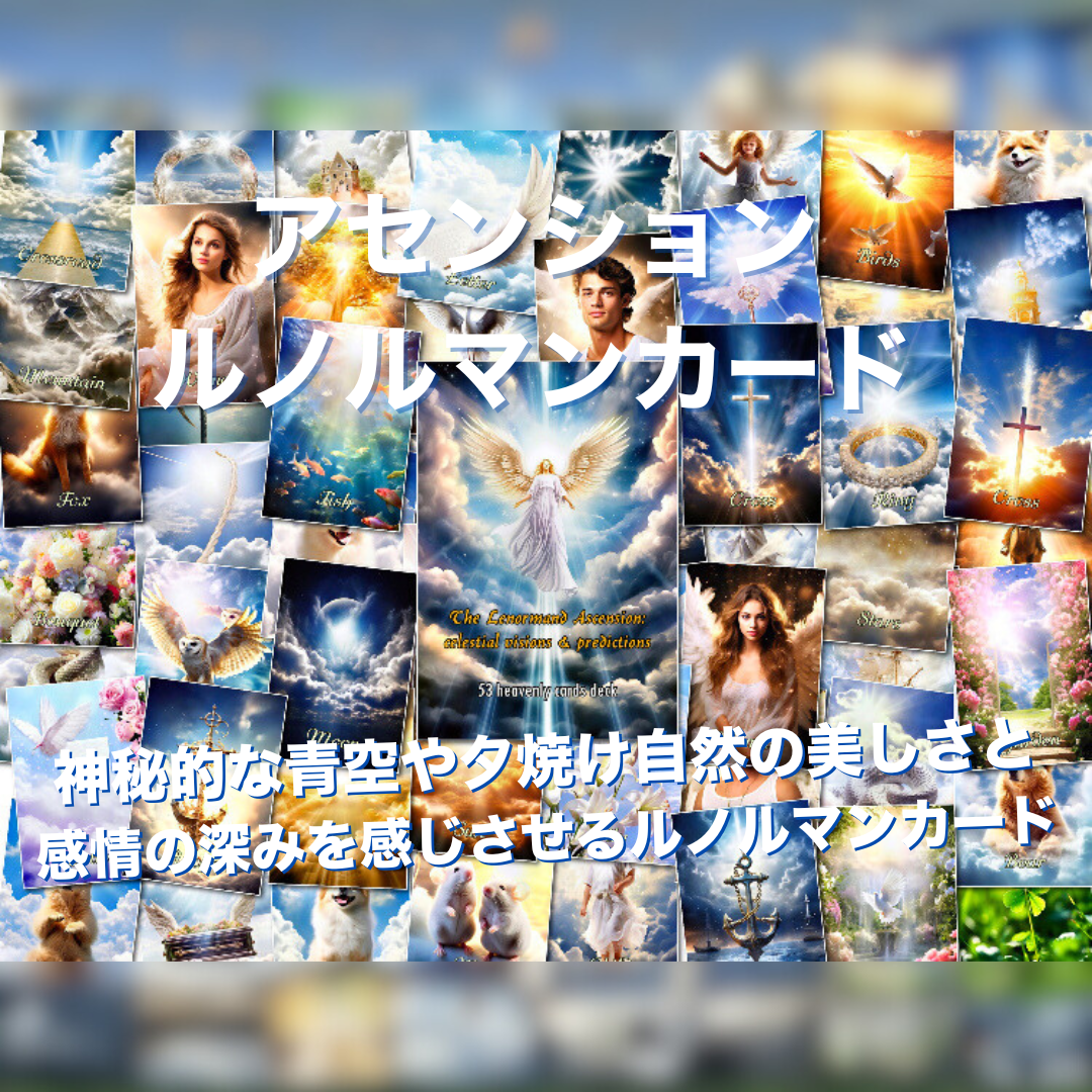 【正規品ルノルマンカード】発超希少デッキ✨愛らしい子供たちのルノルマン ✨超希少✨天使が描かれたレアな六角形のルノルマンカード ！