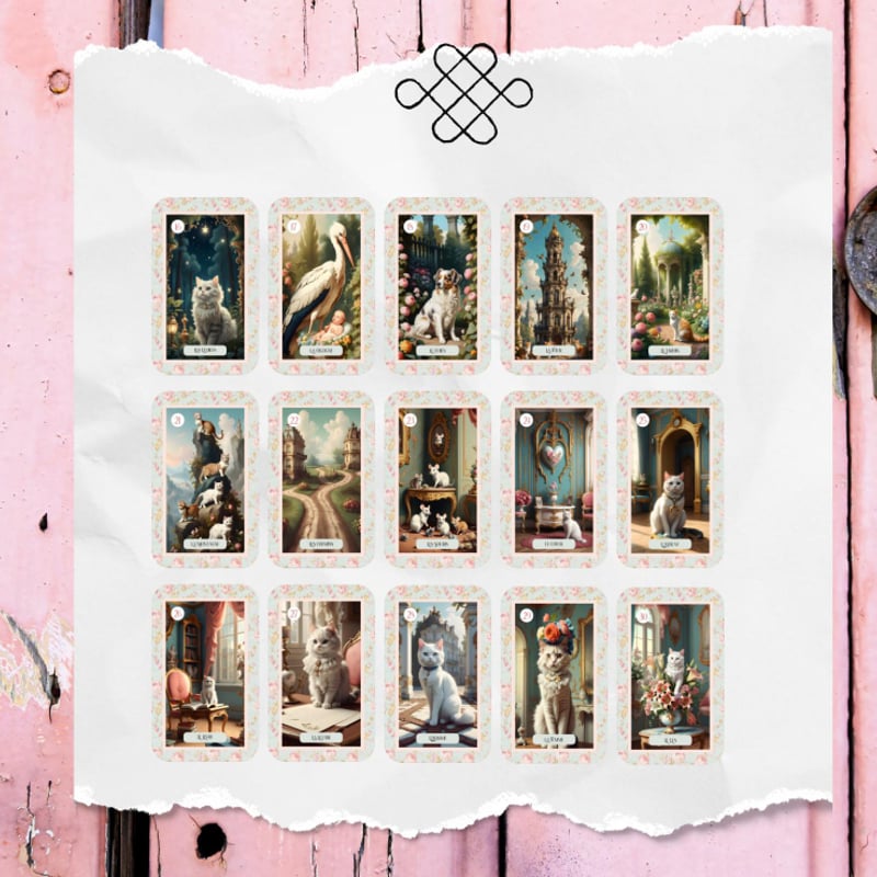 入荷1点のみ✨スペイン作家のキュートデッキ✨柔らか猫ちゃんのルノルマンカード Amazon.co.jp: Fairy Cats Lenormand 猫妖精ルノルマンカード ｜ Mayu