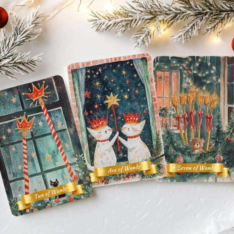 クリスマス☆タロットカード☆Starry Night Tarot 星空の夜のクリスマスタロットカード (正規品・希少) | タロクル