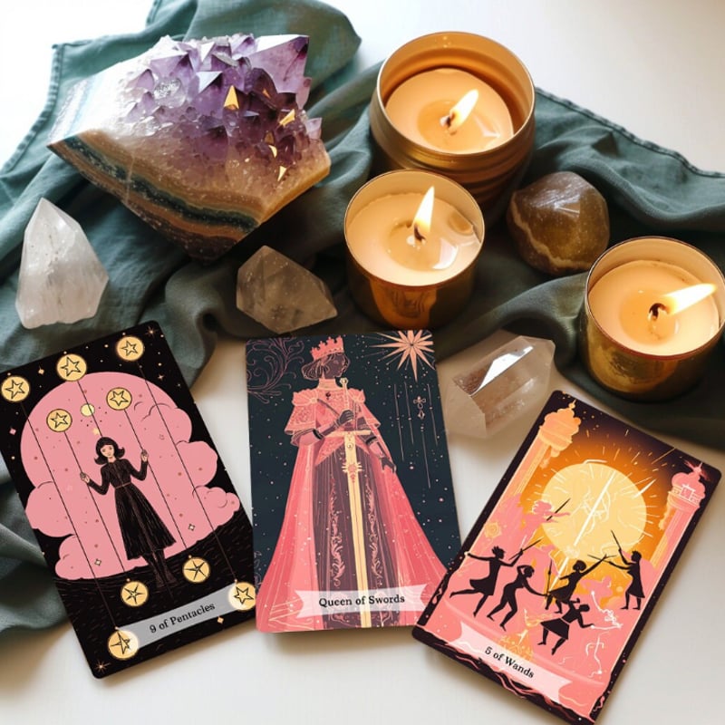 【新品未開封】Lucine Tarot ミッドナイトエディション　正規品 12x7cm The Lucine Divination Tarot Midnight Tarot Cards for