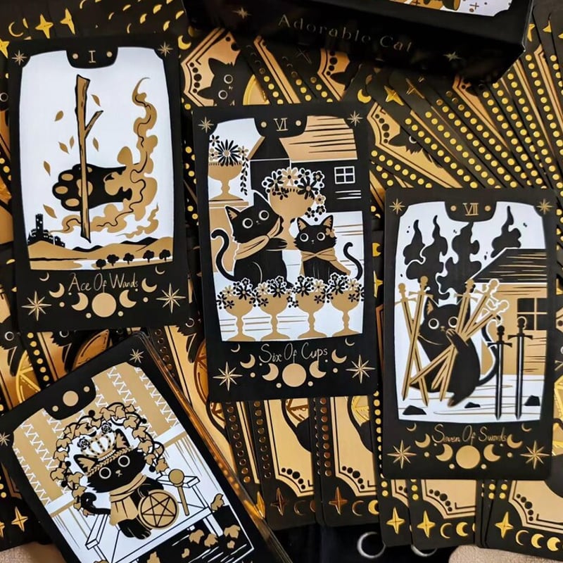 【正規品タロットカード】入手困難✨猫たちが色んなキャラに変身するユニークなデッキ 正規品タロットカード】入手困難✨猫たちが色んなキャラに変身