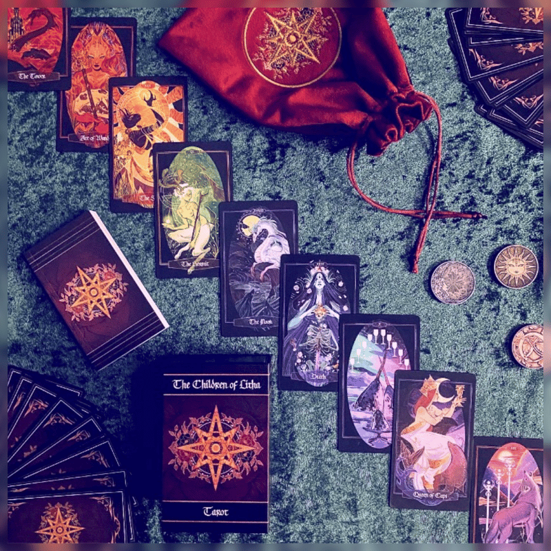 リサの物語タロットカード ブラックエディション｜作者直輸入・希少