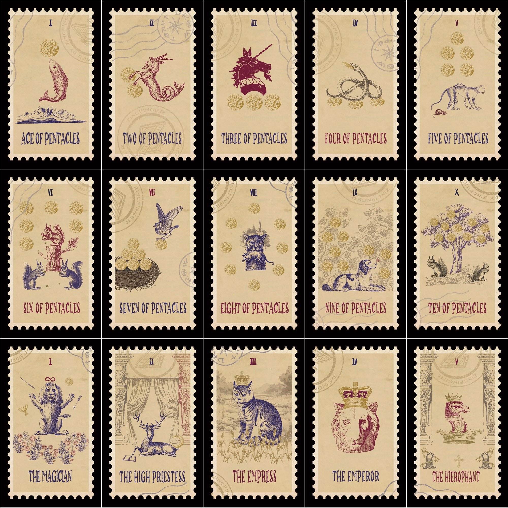 【正規品】海外希少✨ヴィンテージイラストが魅了するバレンタインデータロットカード original