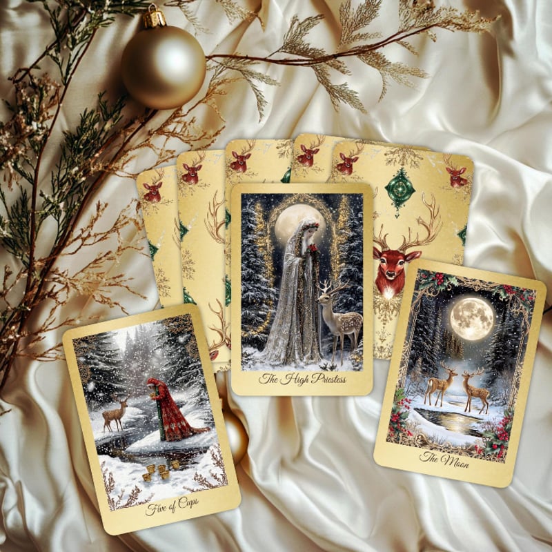 【正規品タロットカード】美麗イラスト✨ビンテージクリスマスタロット The Vintage Christmas Tarot【タロットカード】 | musemuse