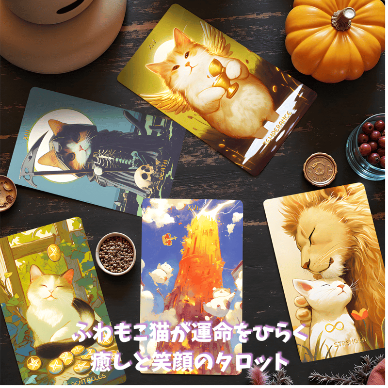 ✨新品・未開封✨正規品 ❁ アニマルタロットカード❁オラクルカード✥ドイツ語版✥ アニマル タロットカード トラ オラクルカード ピンク タイガー